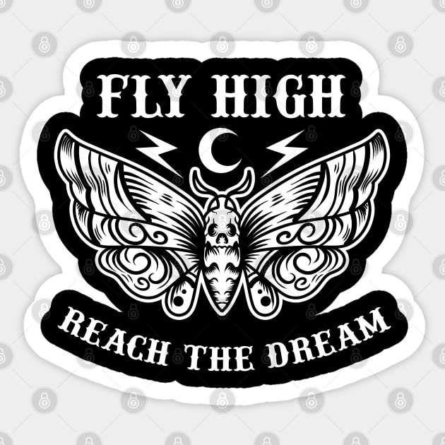 fly high reach the dream Sticker by donipacoceng